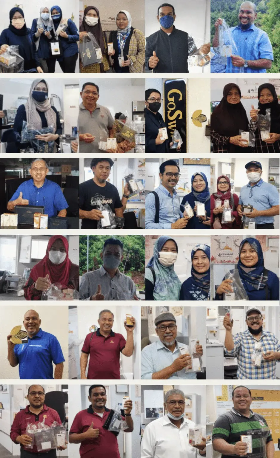 Pelanggan GoSwiet bersama produk