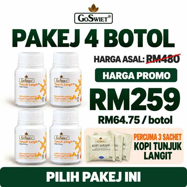 Pakej 4 botol RM259