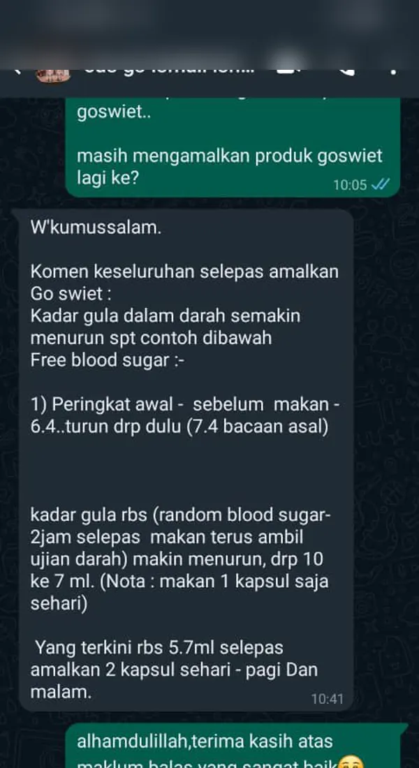 Testimoni: bacaan semakin menurun