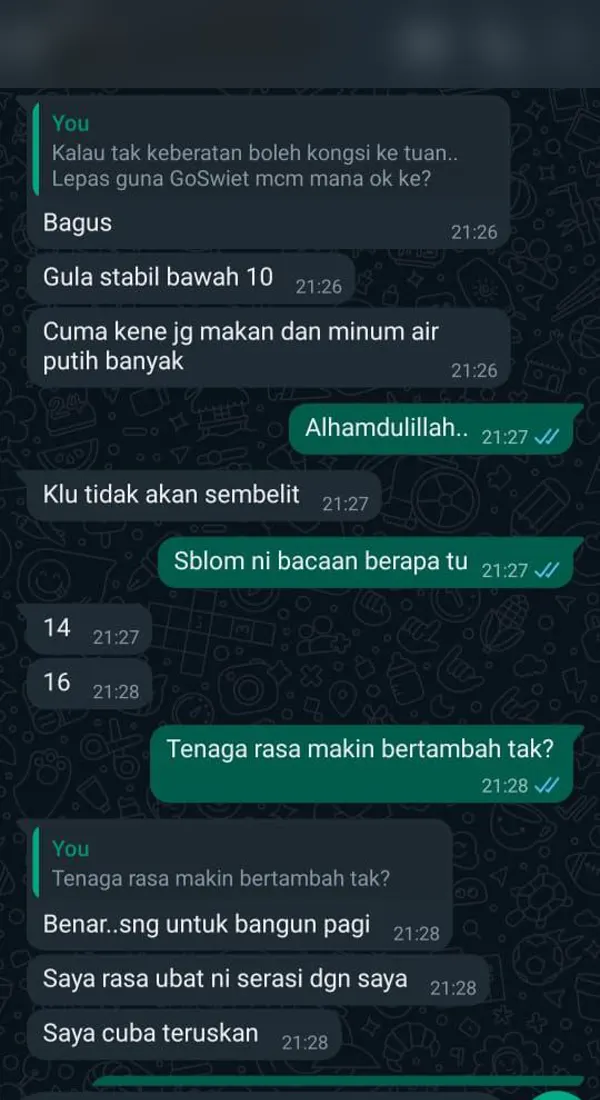 Testimoni: 14-16 kini stabil bawah 10